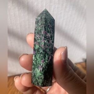 Ruby in zoisite 8cm tower